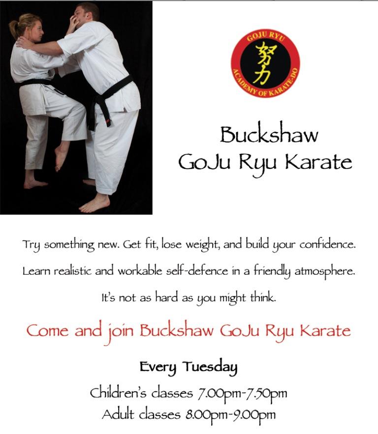 Buckshaw Karate Poster