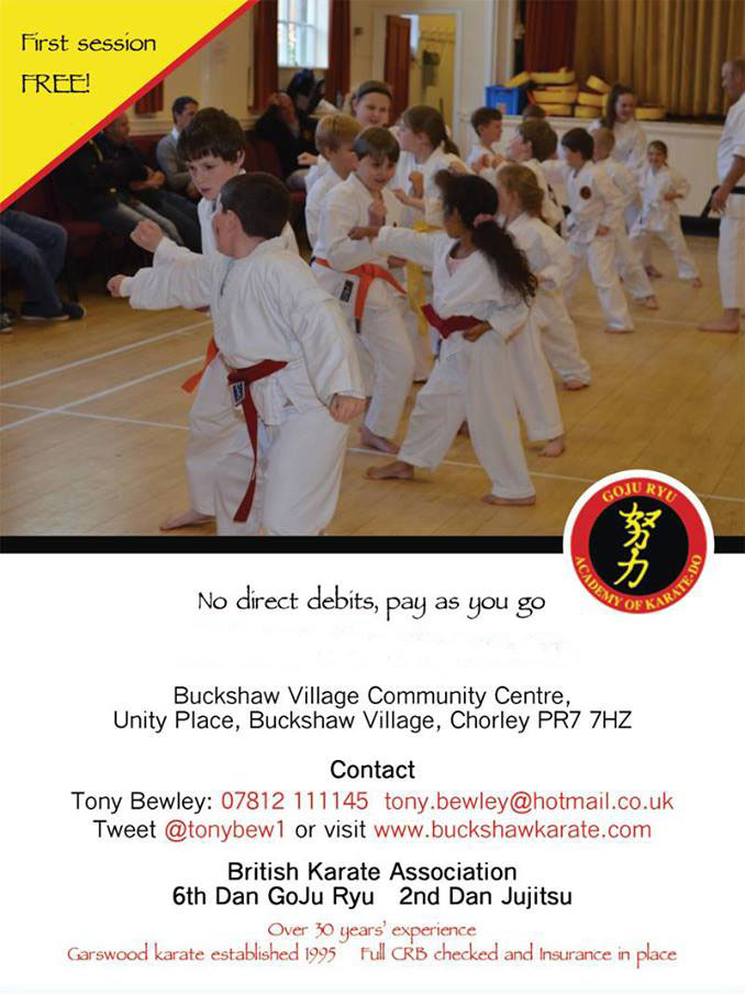 Buckshaw Karate Poster